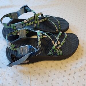 Chaco Z/Cloud Remix double strapped  Sandals sz 8W